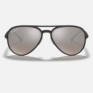 Ray Ban matte black,  polarized lens, brand new with all factory packaging!